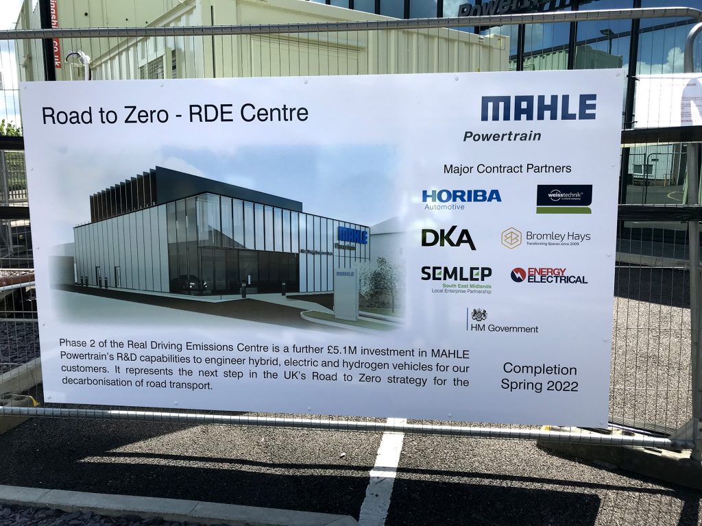 Bromley Hays main contractor - new EV and hydrogen focused test chamber for Mahle